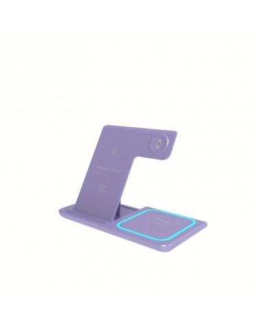 3 In 1 Fast Charging Station, Folding Wireless Charger Stand For IPhone 14,13,12,11/Pro/Max/Mini/Plus, X, XR, XS/Max, SE, 8/Plus, For IWatch 1-8, For Airpods 3/2/Pro