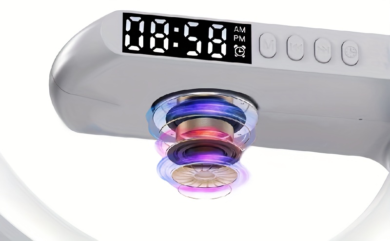 mini multifunction wireless charger pad stand speaker tf rgb night light fast charging station for iphone14 13 12 for samsung for xiaomi details 4